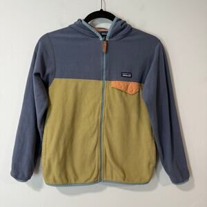 Patagonia Kids Synchilla Snap T Jacket Fleece Blue Green